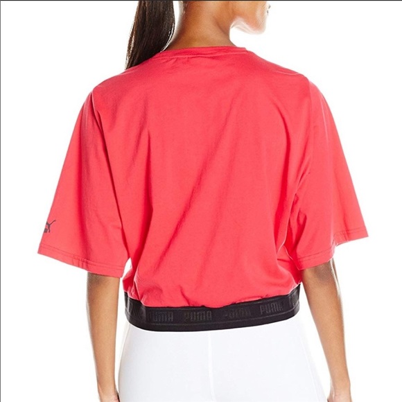 Puma Athletic Crop Top in Rose Pink - Picture 7 of 7